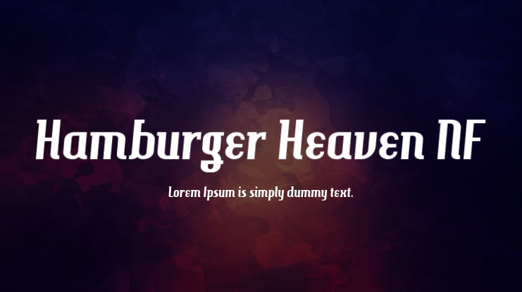 Hamburger Heaven NF Font