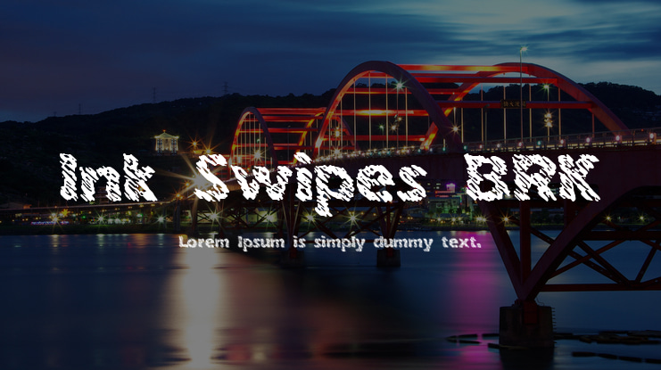 Ink Swipes BRK Font