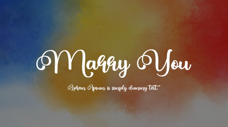 Marry You Font