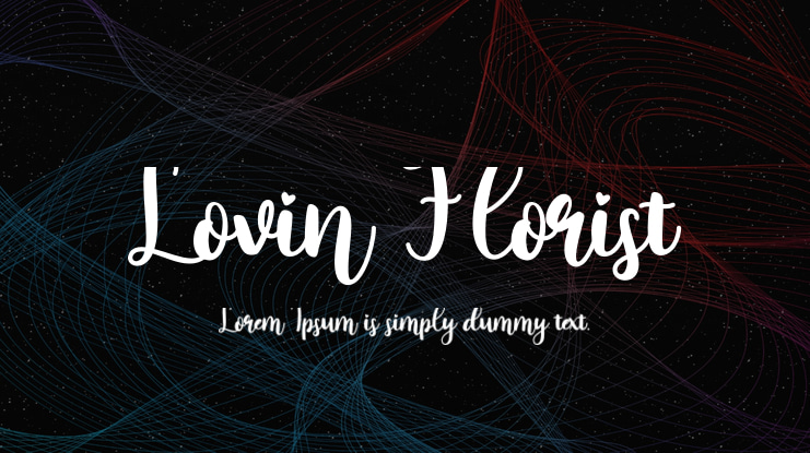 Lovin Florist Font