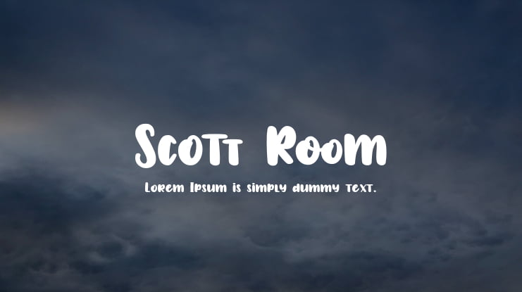 Scott Room Font