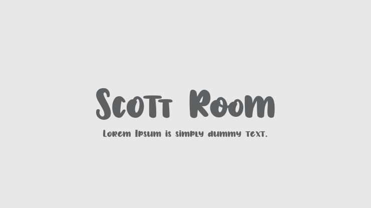 Scott Room Font