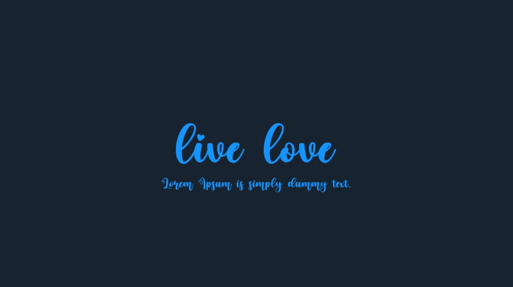 live love Font
