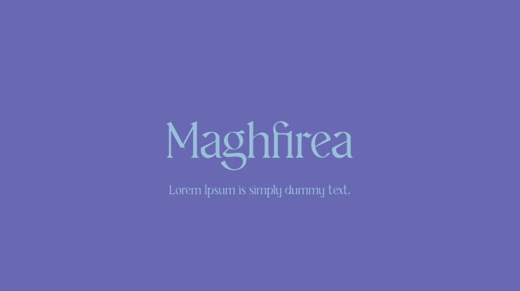 Maghfirea Font
