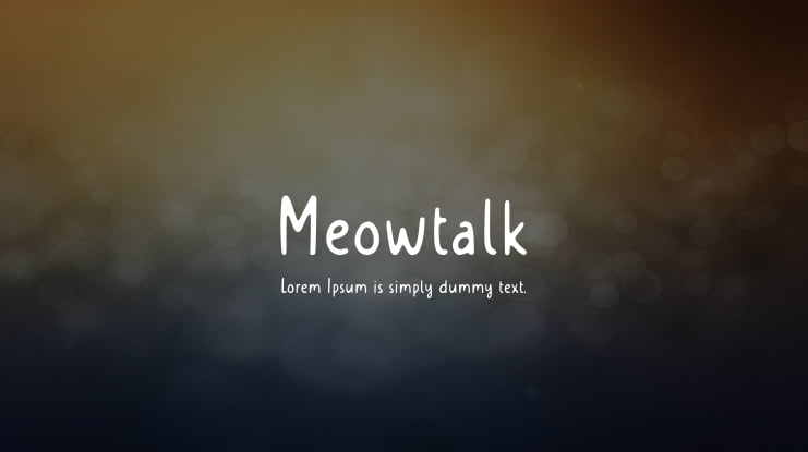 Meowtalk Font Family