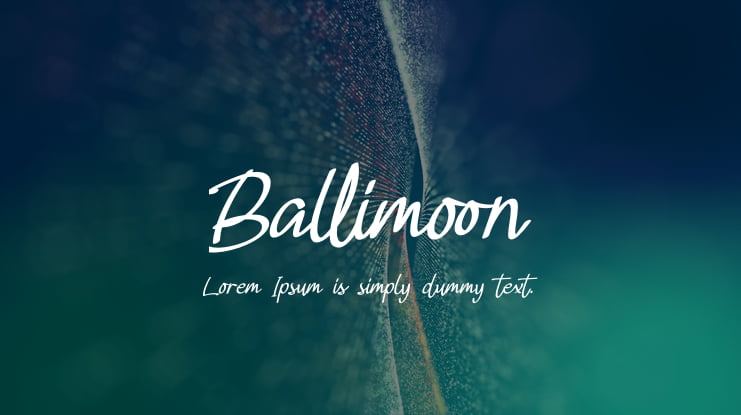 Ballimoon Font