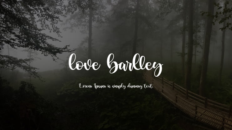love barlley Font