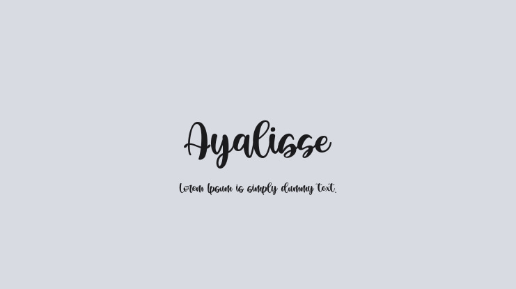 Ayalisse Font