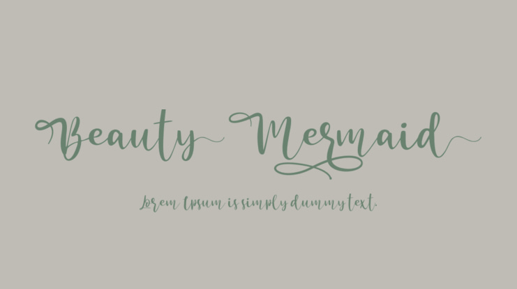 BeautyMermaid Font Family