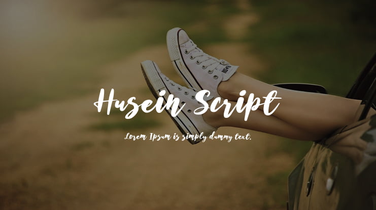Husein Script Font Family