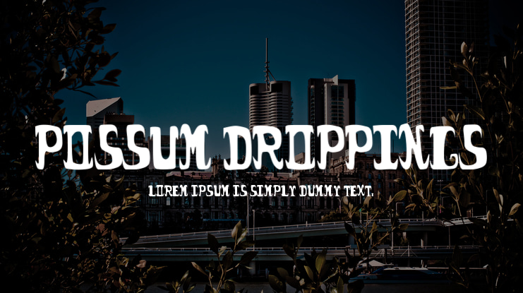 Possum Droppings Font