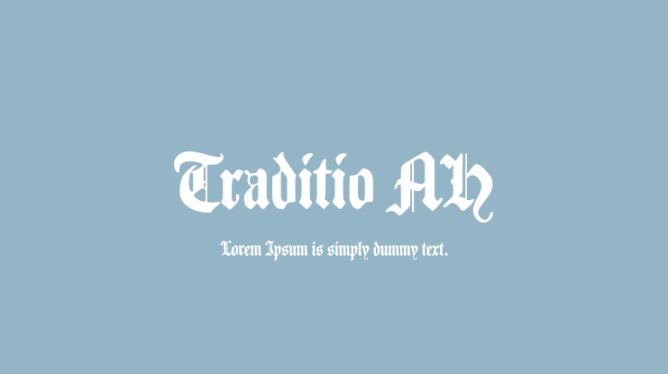 Traditio AH Font
