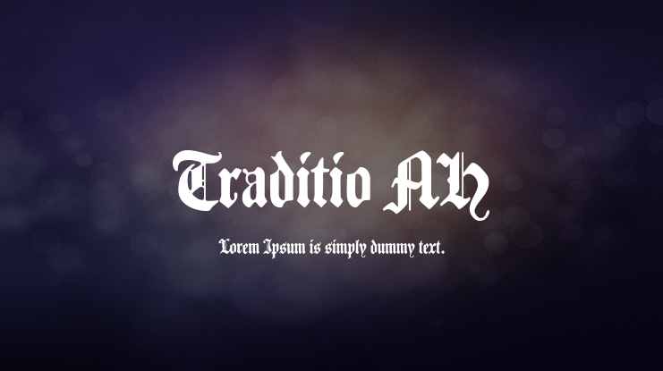 Traditio AH Font
