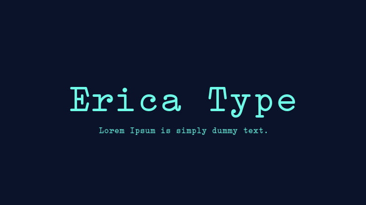 Erica Type Font Family