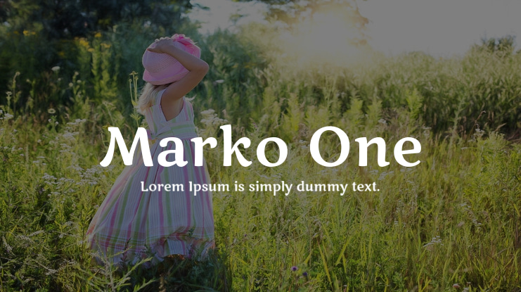 Marko One Font