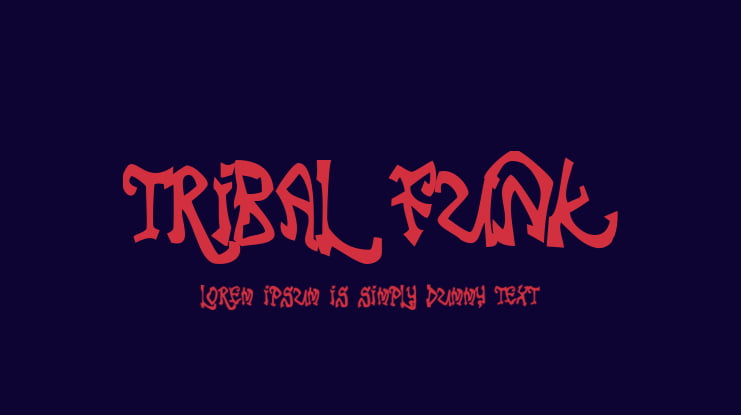 Tribal Funk Font