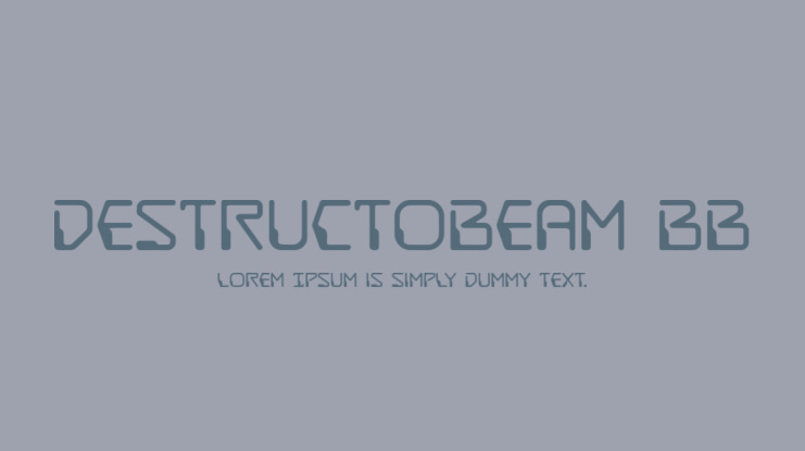 DestructoBeam BB Font Family