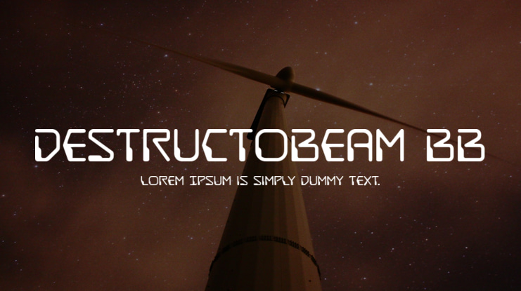 DestructoBeam BB Font Family