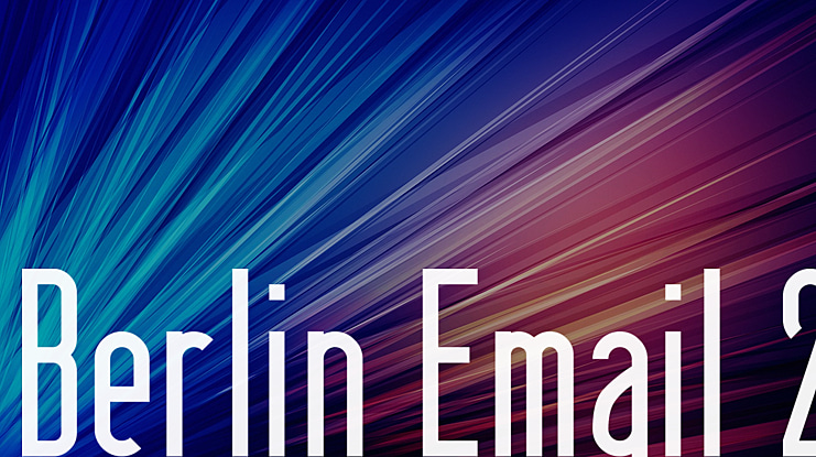 Berlin Email 2 Font Family