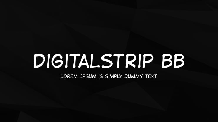 DigitalStrip BB Font Family