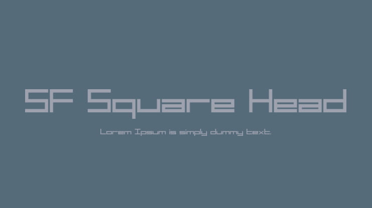 SF Square Head Font Family