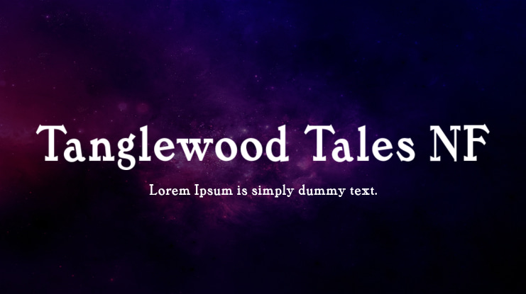 Tanglewood Tales NF Font