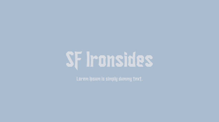 SF Ironsides Font Family