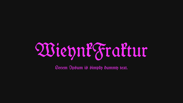 WieynkFraktur Font Family