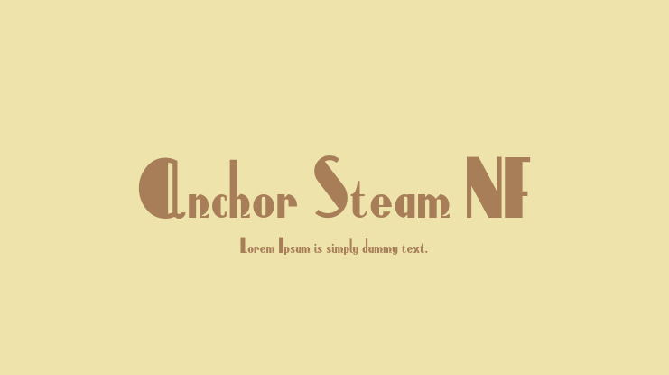 Anchor Steam NF Font