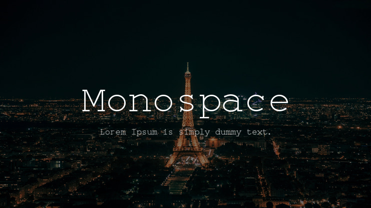 Monospace Font Family