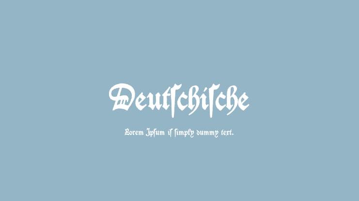 Deutschische Font