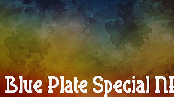 Blue Plate Special NF Font