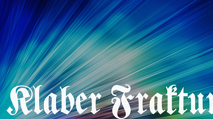 Klaber Fraktur Font