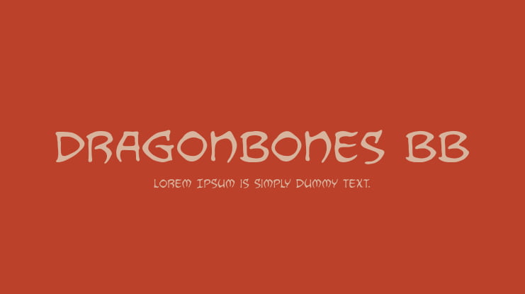 Dragonbones BB Font Family