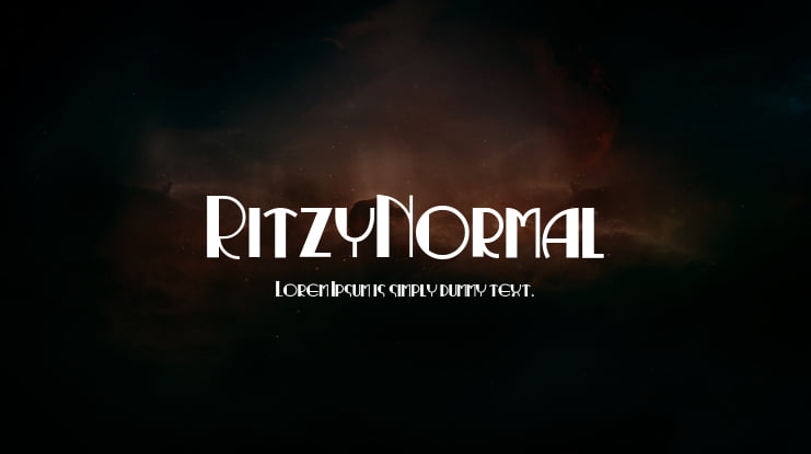 RitzyNormal Font