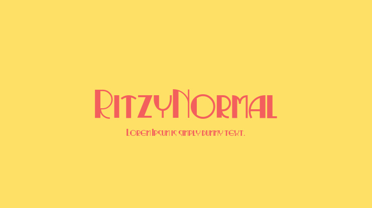 RitzyNormal Font