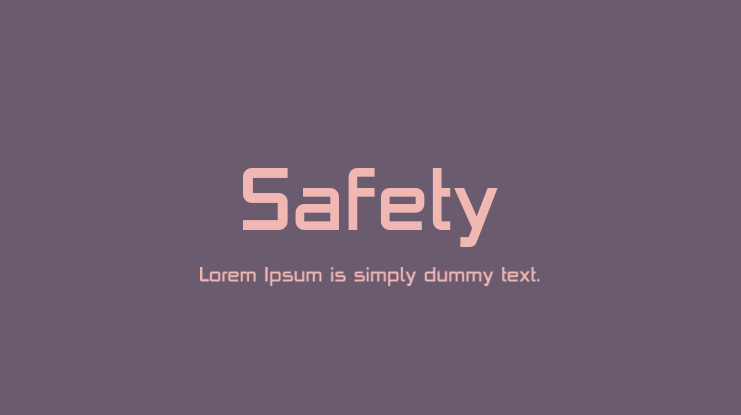 Safety Font