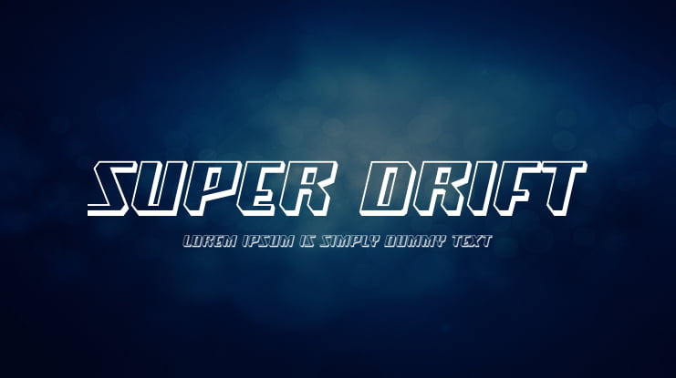 Super Drift Font