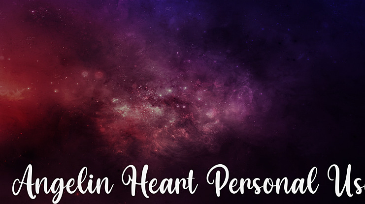 Angelin Heart Personal Use Font