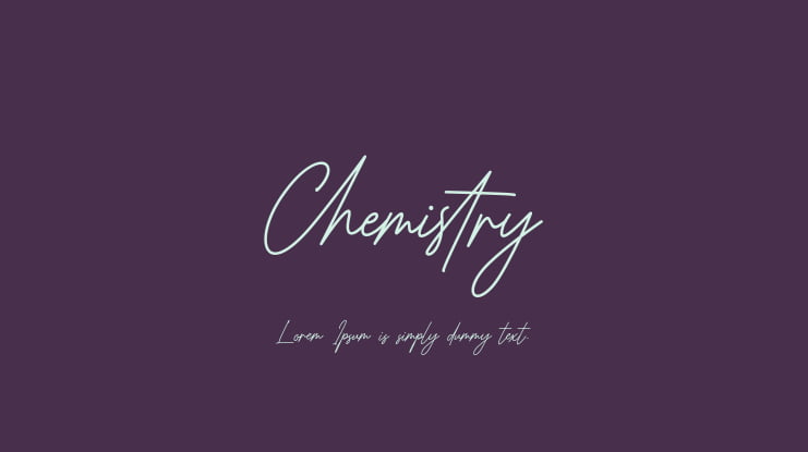Chemistry Font