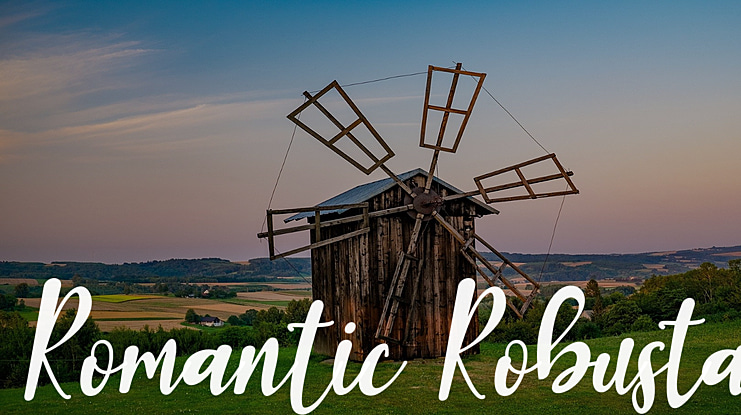Romantic Robusta Font