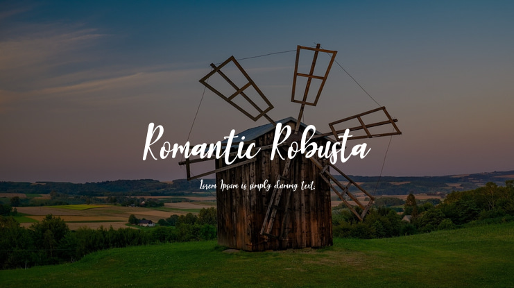 Romantic Robusta Font