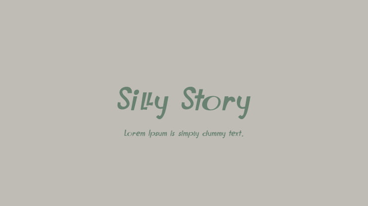 Silly Story Font
