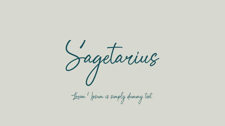 Sagetarius Font