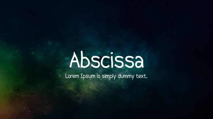 Abscissa Font Family