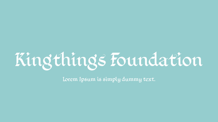 Kingthings Foundation Font