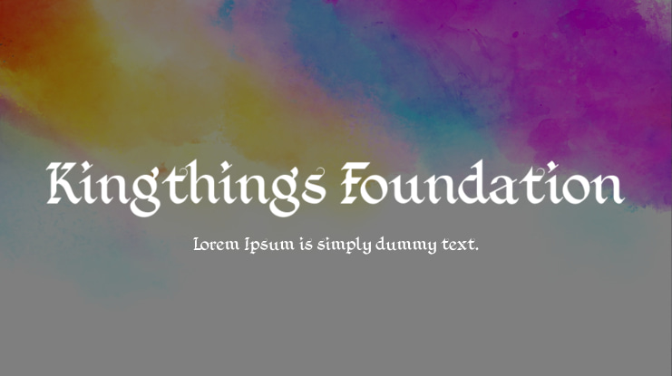 Kingthings Foundation Font