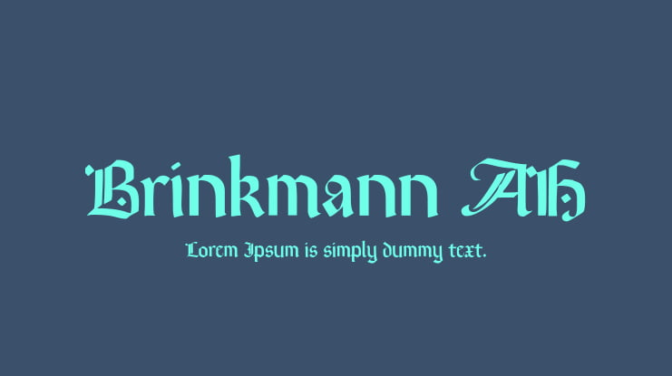 Brinkmann AH Font
