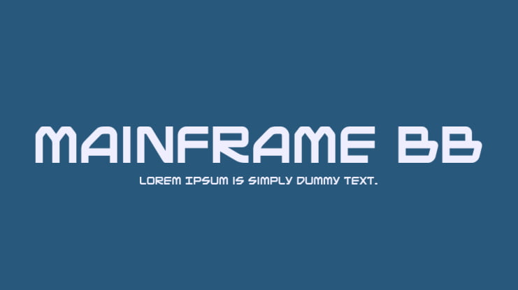 Mainframe BB Font Family