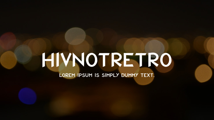 HIVNotRetro Font
